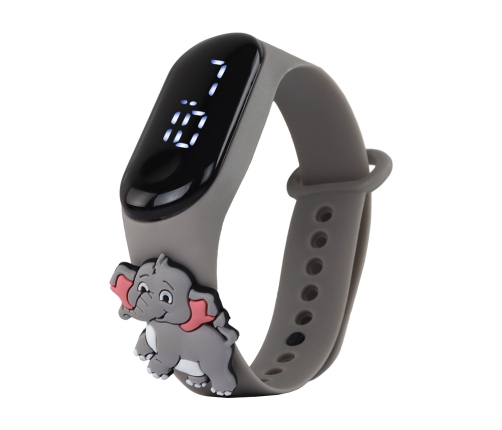 Gray Elephant Touch Screen Watch with Adjustable Strap