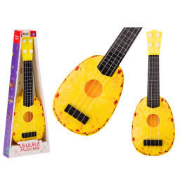 ﻿﻿Ukulele For Children Mini Guitar 4 Strings Pineapple Theme Yellow Guitar 15″