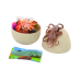 Egg With Figurines of Sea Animals Plants Octopus 26 El