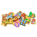 Set of Wooden Letters Pictures Magnets 26 Pieces