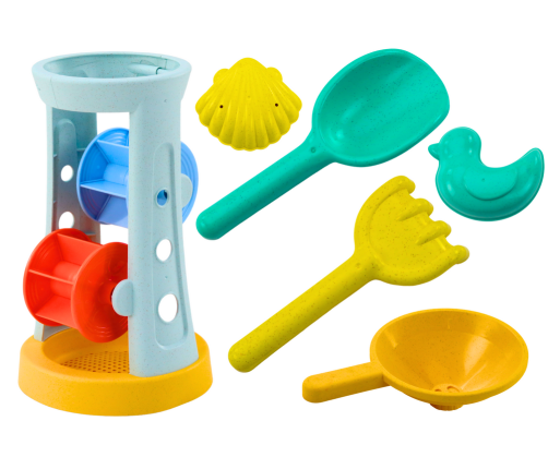 Sand Toy Set Grinder Rake Shovel Moulds