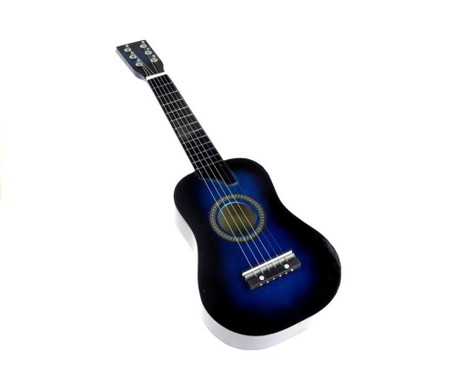 Classic Wooden Guitar For Kids Blue Looking Like Real