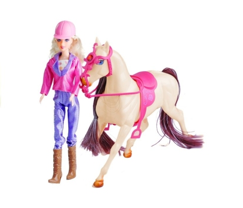 Doll and the Horse in the Barn Set + Accessories White