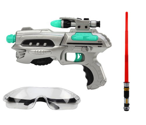 Space Lightsaber Set Gun Safety Glasses