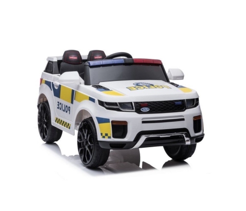 Divvietīgs bērnu elektromobilis Police BBH-021 White