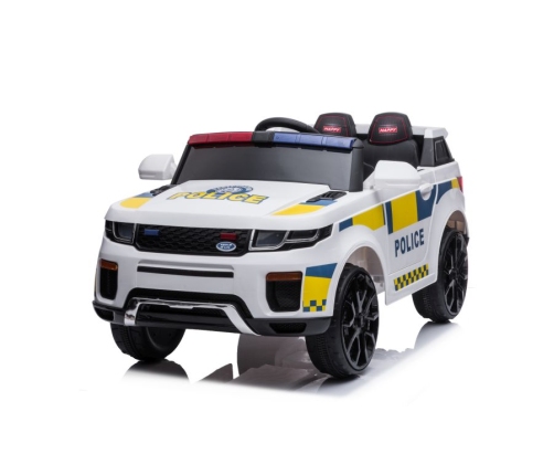 Divvietīgs bērnu elektromobilis Police BBH-021 White