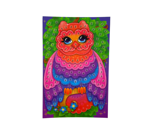 DIY Coloured Mosaic Peeling Owl Set