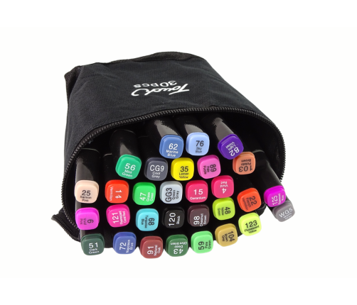 Set of 30 Double-sided Alcohol Markers Pro Touch  Bag