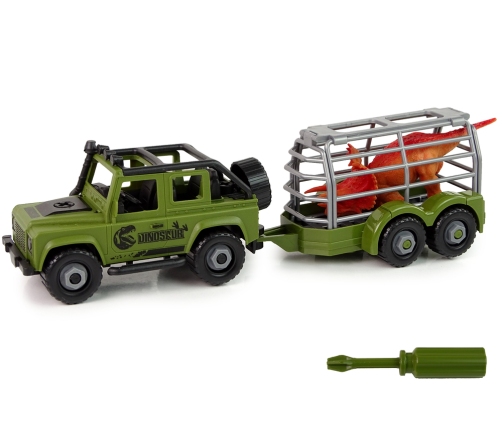 DIY Green Dinosaur Terrain Transporter Car