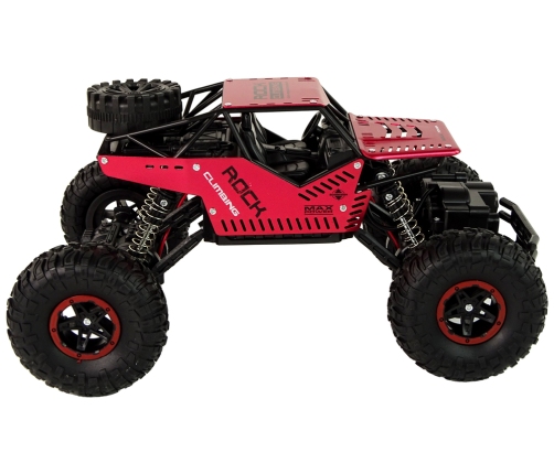 RC Car Big Wheels 1:16 Black Red Steerable