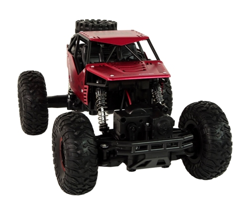 RC Car Big Wheels 1:16 Black Red Steerable