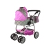 Baby Doll Stroller 2-in-1 Carrycot Bag Pink Stars