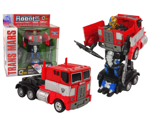 Robot 2in1 Truck Transformers Warrior Optimus Prime Red HXSY18