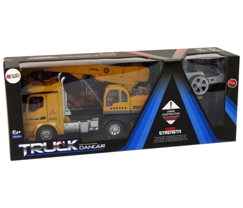 Remote Controlled Crane Truck Pilot 2.4G Sound Lights