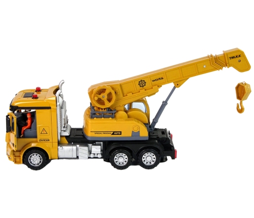 Remote Controlled Crane Truck Pilot 2.4G Sound Lights