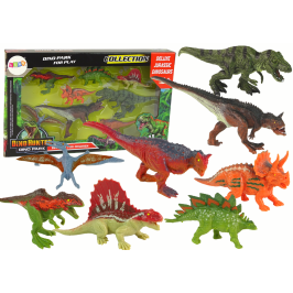 Set of Dinosaur Figurines 8 pieces Colorful