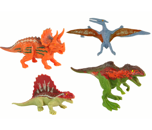 Set of Dinosaur Figurines 8 pieces Colorful