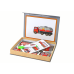 A set of magnetic puzzles with a fire truck motif