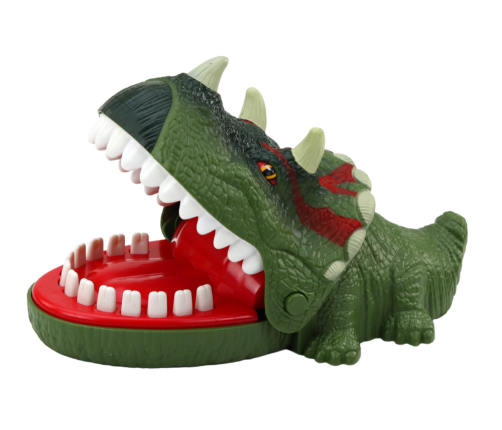 Arcade Game Biting Dinosaur Triceratops Green Lights Sounds