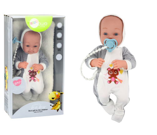 Baby Doll With Pacifier Blanket Bodysuit Accessories Set 35 cm