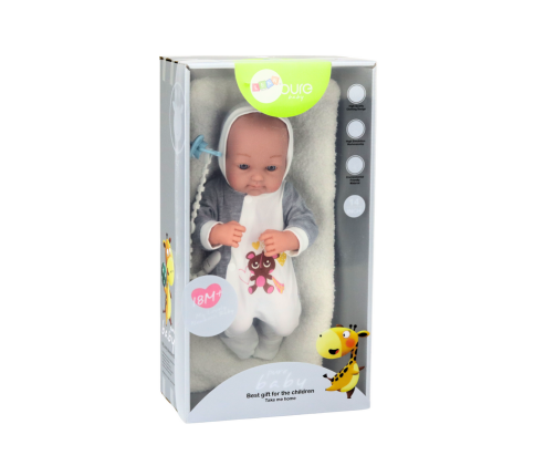 Baby Doll With Pacifier Blanket Bodysuit Accessories Set 35 cm