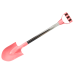 Sand Shovel Aluminum Handle Pastel Pink 60cm