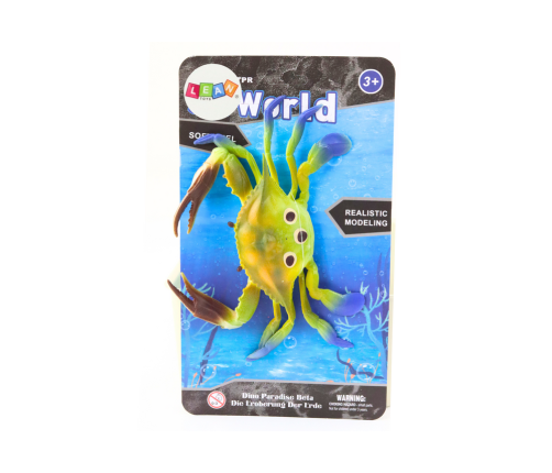 Sea World Green Rubber Crab Figurine