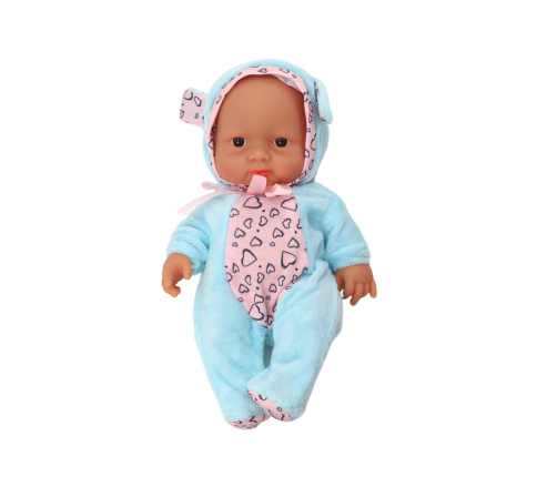 Small Baby Doll, Clothes, Hat, Bow, Ears, Blue