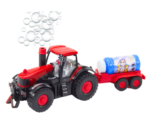 Soap Bubble Tractor Trailer Obstacle Sensor Lights Sounds