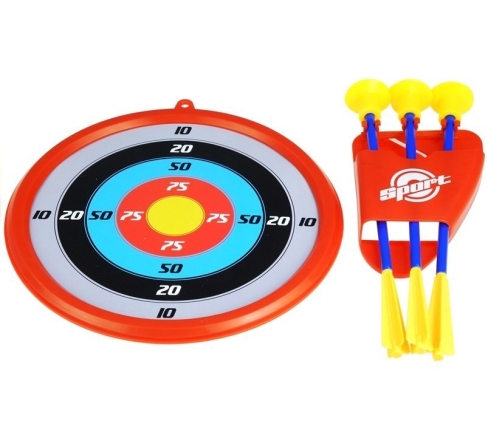 Sporty Crossbow for children with a shield and a quiver for arrows.