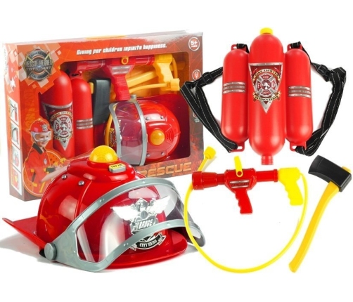 Set of Firefighter Helmet Hatchet Accessories