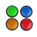 Set Buzzers 4 Lights Light Sound 4 Colours