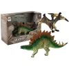 Set of Stegosaurus, Pteranodon Dinosaur Figurines