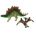 Set of Stegosaurus, Pteranodon Dinosaur Figurines