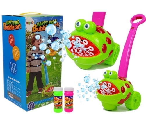 Soap Bubble Machine Frog With Pink Hand Light Music