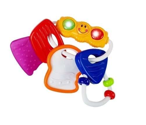 Colorful Clapper Glowing Keys Teether