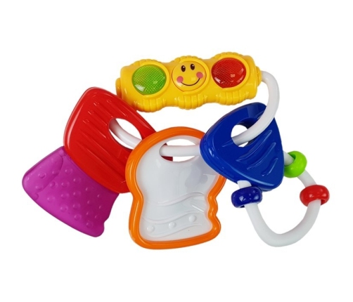 Colorful Clapper Glowing Keys Teether