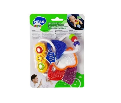 Colorful Clapper Glowing Keys Teether