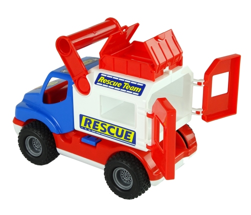 Blue and White Polesie ConsTruck Rescue Car 41937