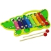 Wooden Crocodile Cymbals for Kids Colourful 8 Tones