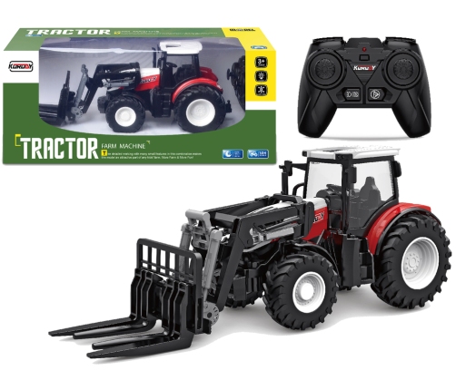 Remote-controlled Farm Fork Tractor 2.4G Rubber Wheels