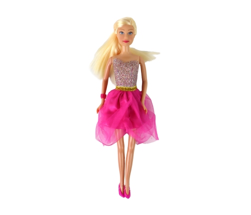 Lucy Doll, Pink Glitter Dress, Shoes Set