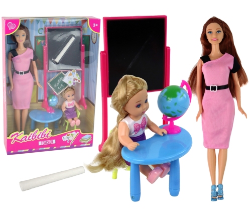 Teacher Doll With Student School Accessories