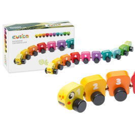 Wooden Educational Rainbow Earthworm Learning Numbers 15399