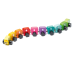 Wooden Educational Rainbow Earthworm Learning Numbers 15399