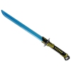 Glowing Blue Samurai Sword Battle Weapon