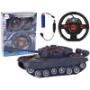 R/C Tank Remote Controlled Lights Sound Navy Blue 1:18 27MHz