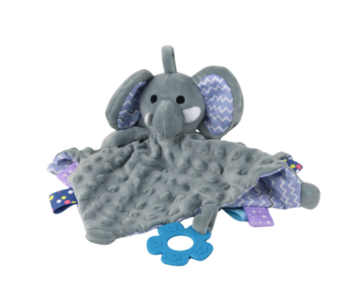 Elephant Plush Cuddly Toy Blanket Tubs Teether Rattle