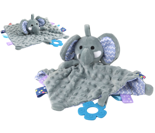 Elephant Plush Cuddly Toy Blanket Tubs Teether Rattle