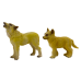 Figures: Adult Wolf 9 cm and Young Wolf 6.5 cm